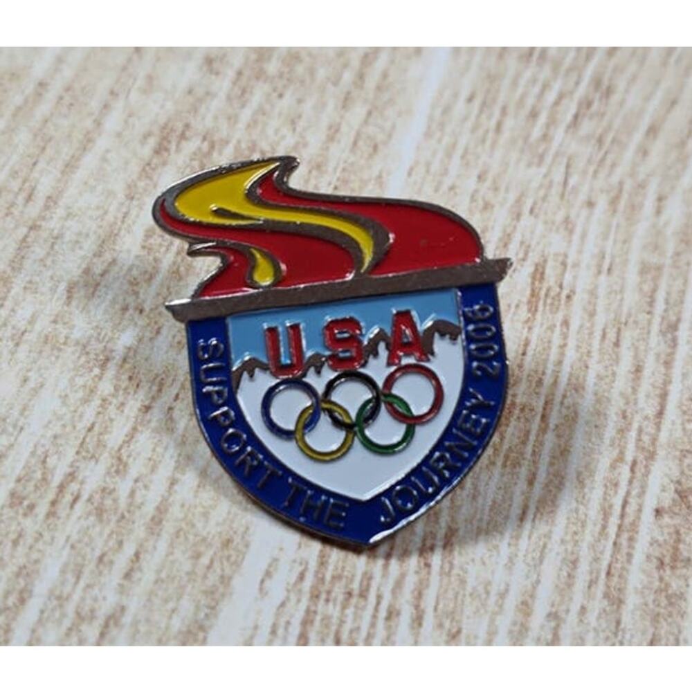 Support The Journey USA Olympics 2006 Pin Torino Italy Winter Olympic Flame